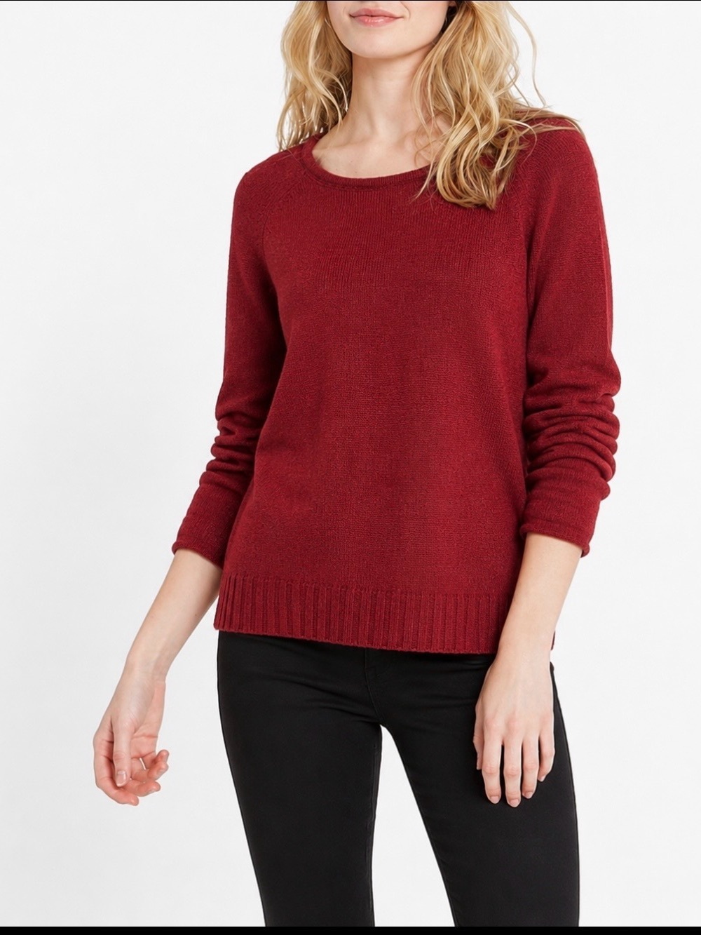 NIC+ZOE Classic Crewneck Sweater in Red